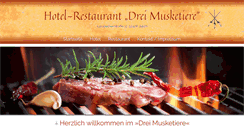 Desktop Screenshot of hotel-drei-musketiere.com